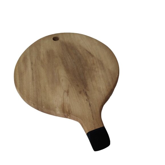 DA Brand Set of 2 Wood Serving Platters Charcuterie Board Paddles Carrying Bag - Picture 4 of 6